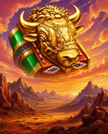 Book Of Majestic Wild Buffalo
