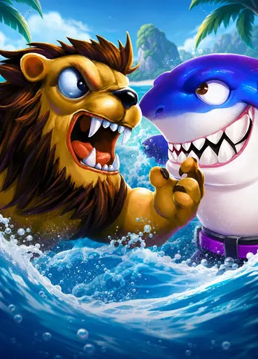 Lion vs. Shark